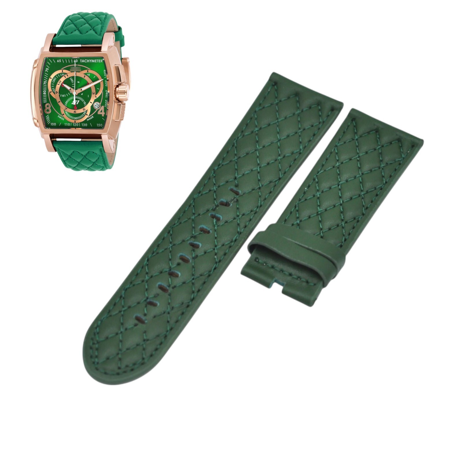 S1 Rally 17010 26mm Green Leather Watch Strap For Invicta | eBay