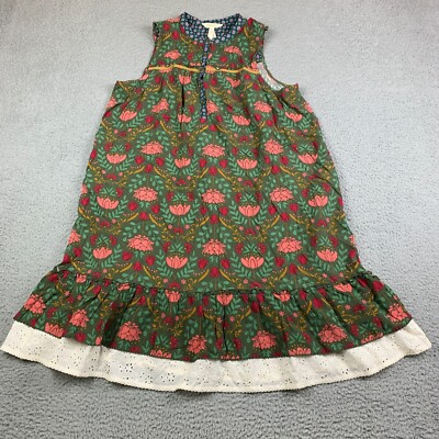 Matilda Jane Dress Women's Large Breaking New Ground Green Floral NEW