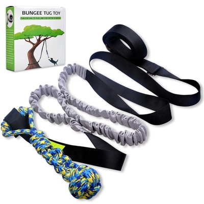 LOOBANI Bungee Tug Toy - Hanging Rope Dog Toy From Tree, Interactive Play