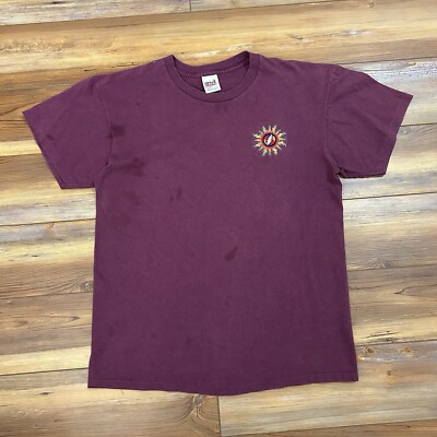 Vintage Maroon Red Grateful Dead 90 s Embroidery Shirt