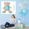 Lenwen 10 Pcs Baby Shower Bear Stuffed Decorations Animal Cute Plush Toy 14 Inch Stuffed Bear Plush Dolls in Bulk for Baby Shower Christmas Birthday Wedding Home Decorations (Boy)