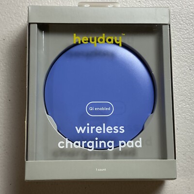 heyday Qi Wireless 5W Charging Puck - Bicycle Blue