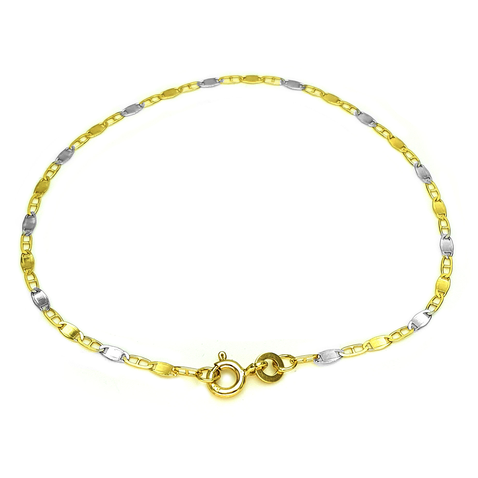 Bracciale Donna In Oro Giallo e Bianco 750 a Palline | Gioielleria Colombo Cadorago