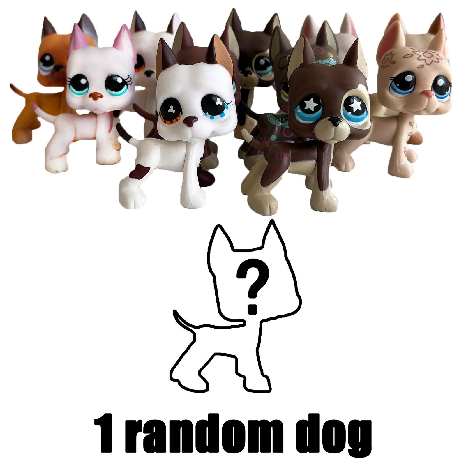 LPS little pet shop バーチャルペット　dog とかげ Littlest Pet Shop Farm Besties Collector Set - Gen 7 Bobble