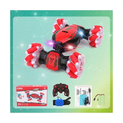 Gesture Sensing RC Stunt Car - Christmas Red, Best Birthday Gifts for Kids 6-...