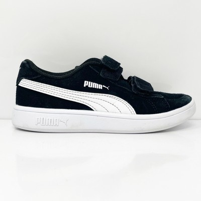 Кроссовки Puma Boys Smash V2 365177-01 Черная Повседневная Обувь Размер 13C