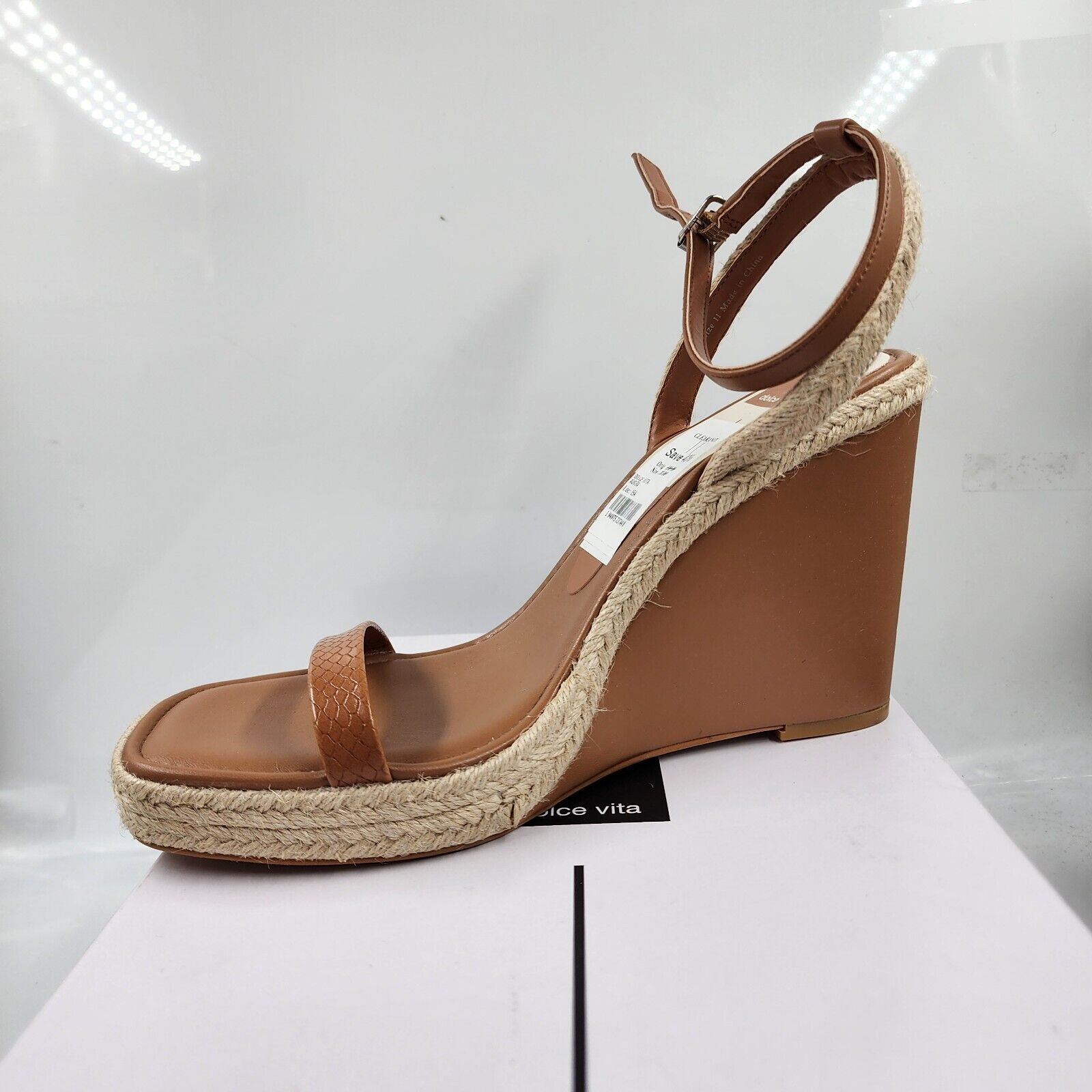 Dolce Vita Aurora Platform Wedge Sandals Women's 11 Cedar Stella Ankle Strap - Picture 6 of 12