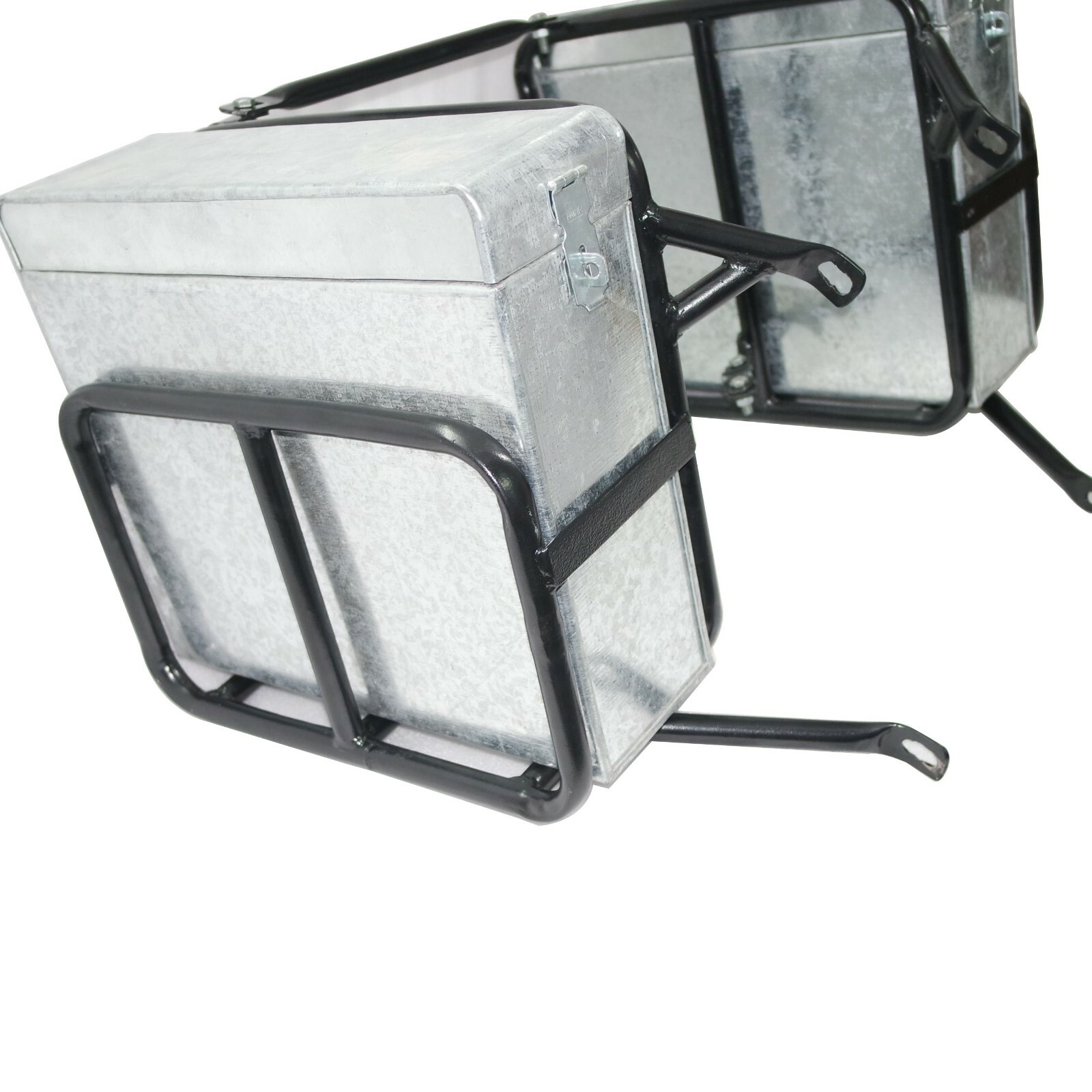 Fits Royal Enfield Classic UCE Luggage Pannier Carrier set + Case Box 