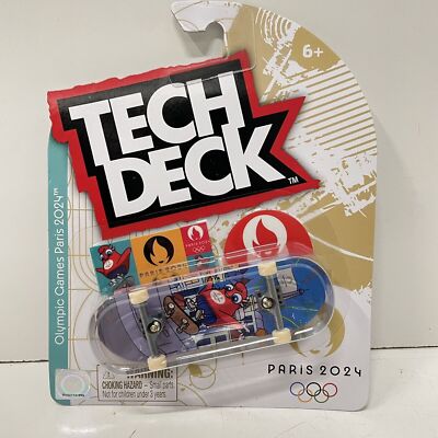 2024 Paris Olympics x Tech Deck Skateboard Fingerboard Ultra Rare Starfish Theme