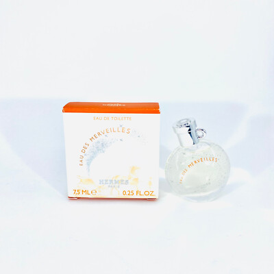 HERMES EAU DES MERVEILLES EAU DE TOILETTE 7.5 ML. 0.25 FL.OZ. MINIPERFUME