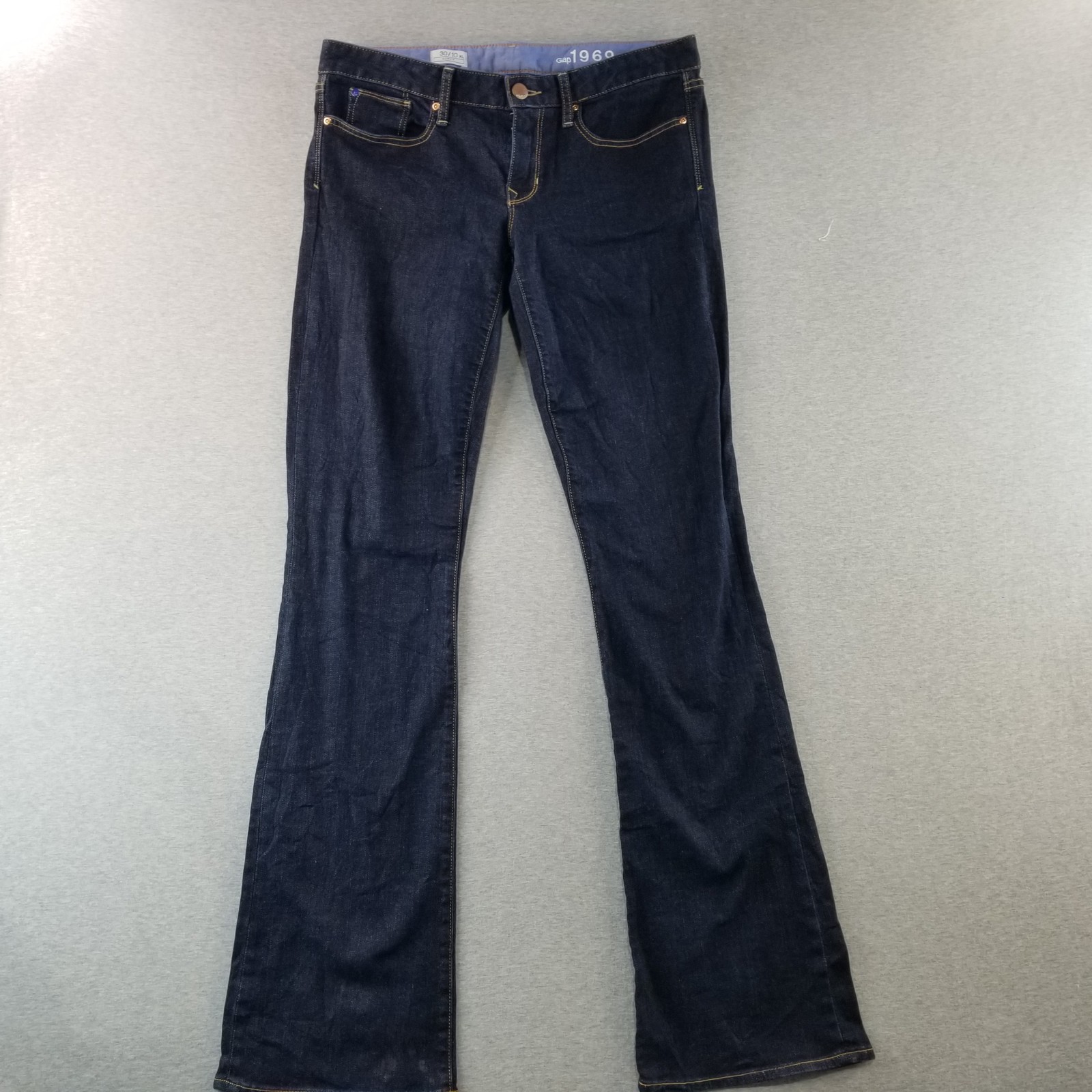 Gap Jeans Womens Sz 30/10 VTG Xl Curvy 99% Cotton DarkWash Normcore Cute Stylish