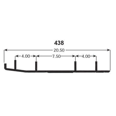 SPI 1999-2001 Grand Touring 500 Ski-Doo DEFENDER WEARBAR S-D S/M WB-000-438 NEW