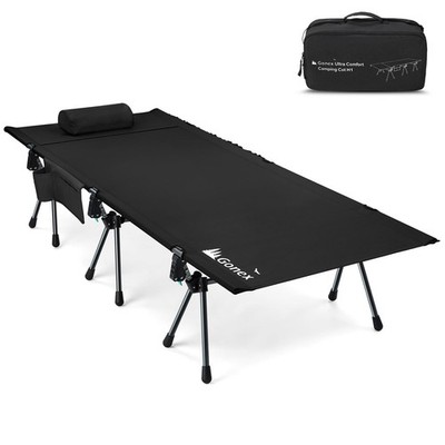 Gonex 31.5 Extra Wide Camping Cot with Leg Extenders 2 in 1 Po...