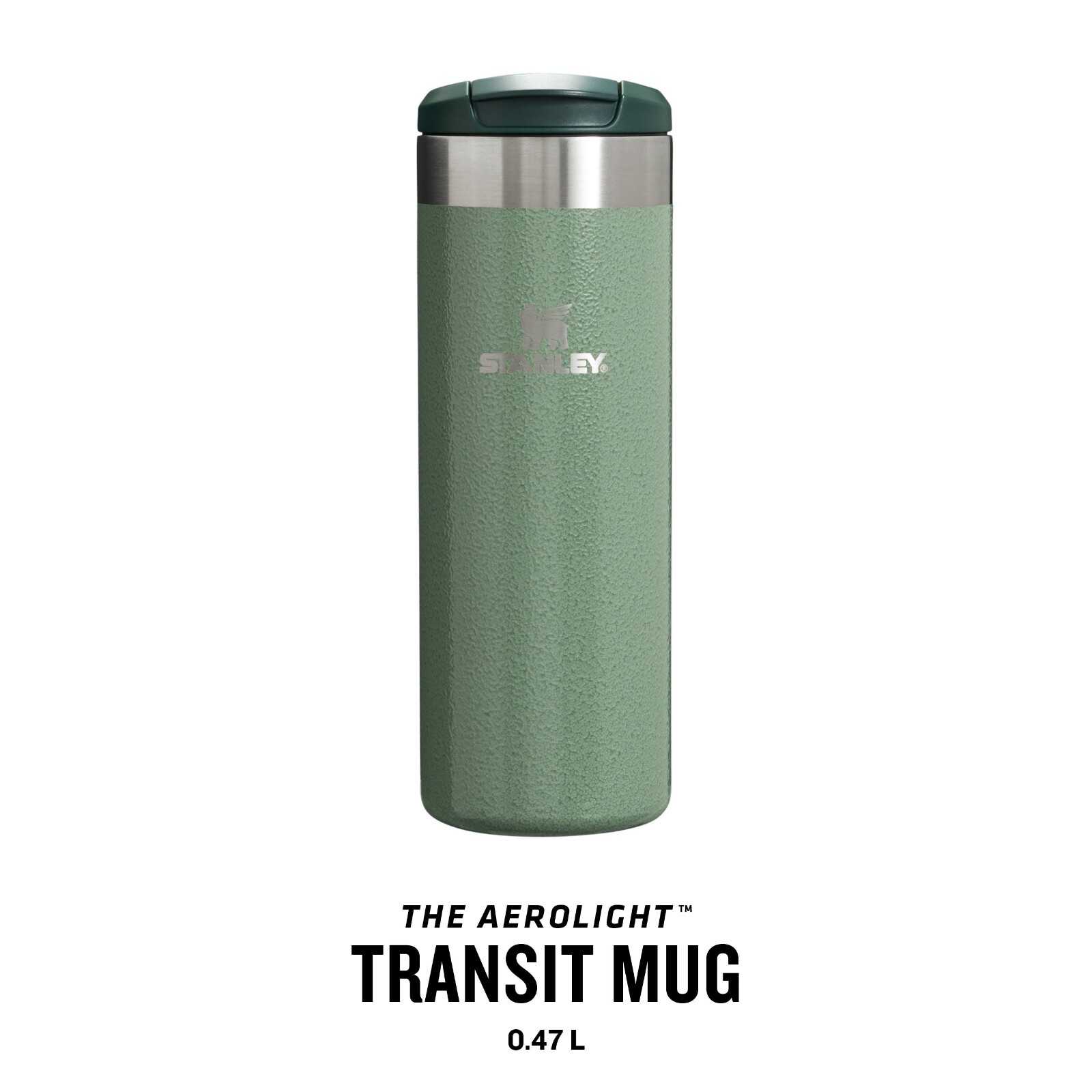 Stanley Classic Aerolight Transit Mug 0.47L Hammertone Green