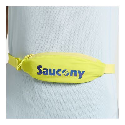 Пояс Saucony Unisex Outpace Run Belt Citron Аксессуары одного размера
