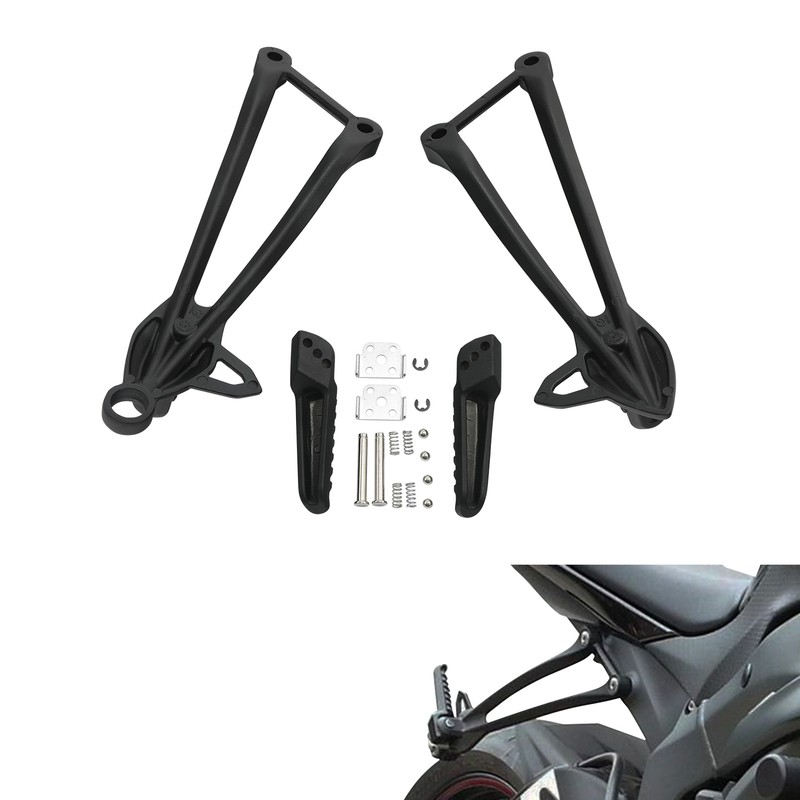 ハッスルプレス 生写真 Rear Passenger Foot Pegs Bracket Fit For Kawasaki Ninja