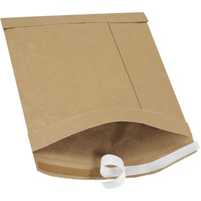 Kraft Self-Seal Padded Mailers, #2, 8 1/2'' x 12'', Kraft Brown, Peel and Seal ...