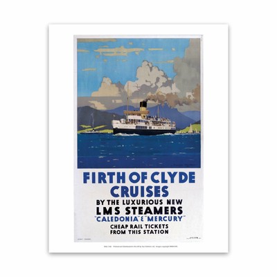 Firth of Clyde cruise's 28x35cm Art Print by Vintage Railway Posters