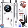 SAVILAND Electric Nail Drill Professional: 2024 Pro Future Tech 40000RPM Nail Drill Kit E File for Acrylic Nails Gel Polish Rechargeable 6000mAh Portable Nail Filer Drill Bits Salon