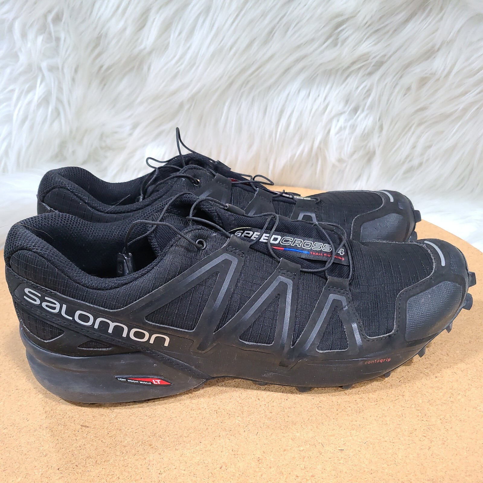 Salomon Men's Speedcross 4 Trail Running Shoes Size 10. 5 Black Metallic  383130: купить с доставкой из США, цена 7 419 руб - (325478489588)