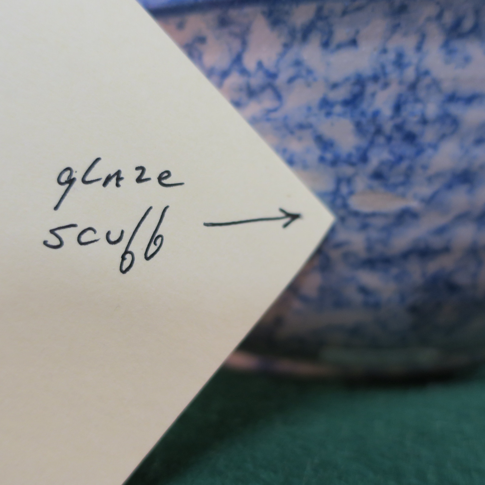 Red Wing Blue Spongeware Hormel Dairy Brand 7