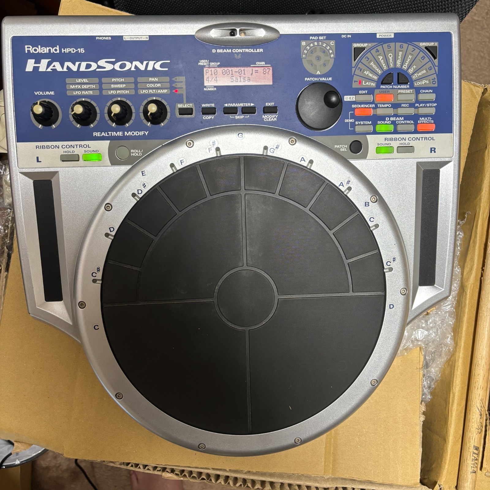 【美品】Roland HandSonic ハンドソニックHPD-15 Roland - HandSonic HPD-15 | Hand Percussion Pad