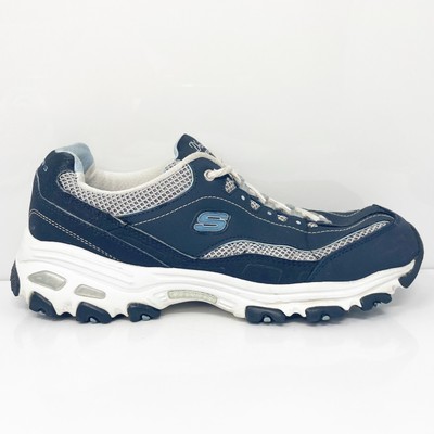 

Skechers Womens D Lites 11617EW Синие повседневные кроссовки, размер 9, Синий, D Lites