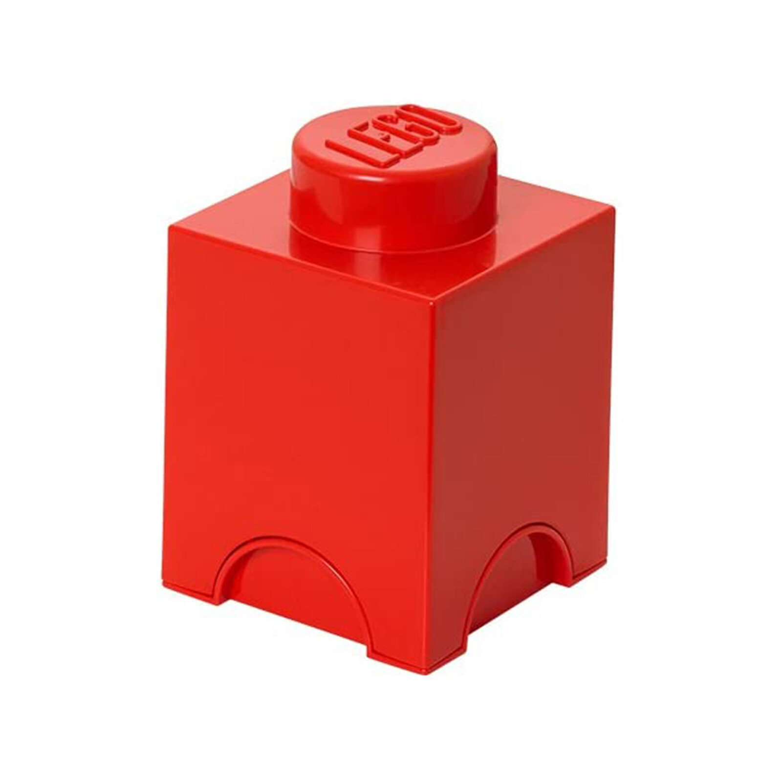 Ярко-красный контейнер для хранения LEGO Storage из 1-го кирпича-гвоздика, НОВЫЙ НА СКЛАДЕ