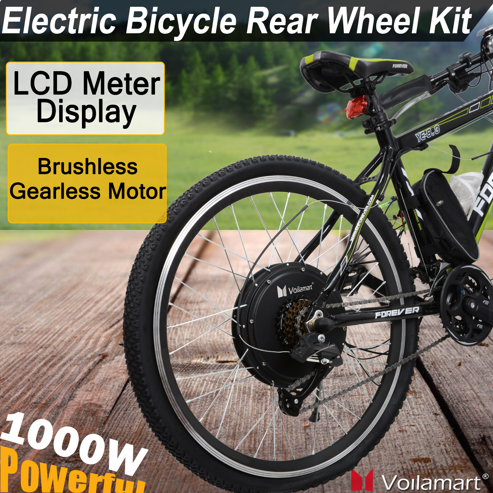 Motor Conversion Kit Rear Wheel With Lcd 48v