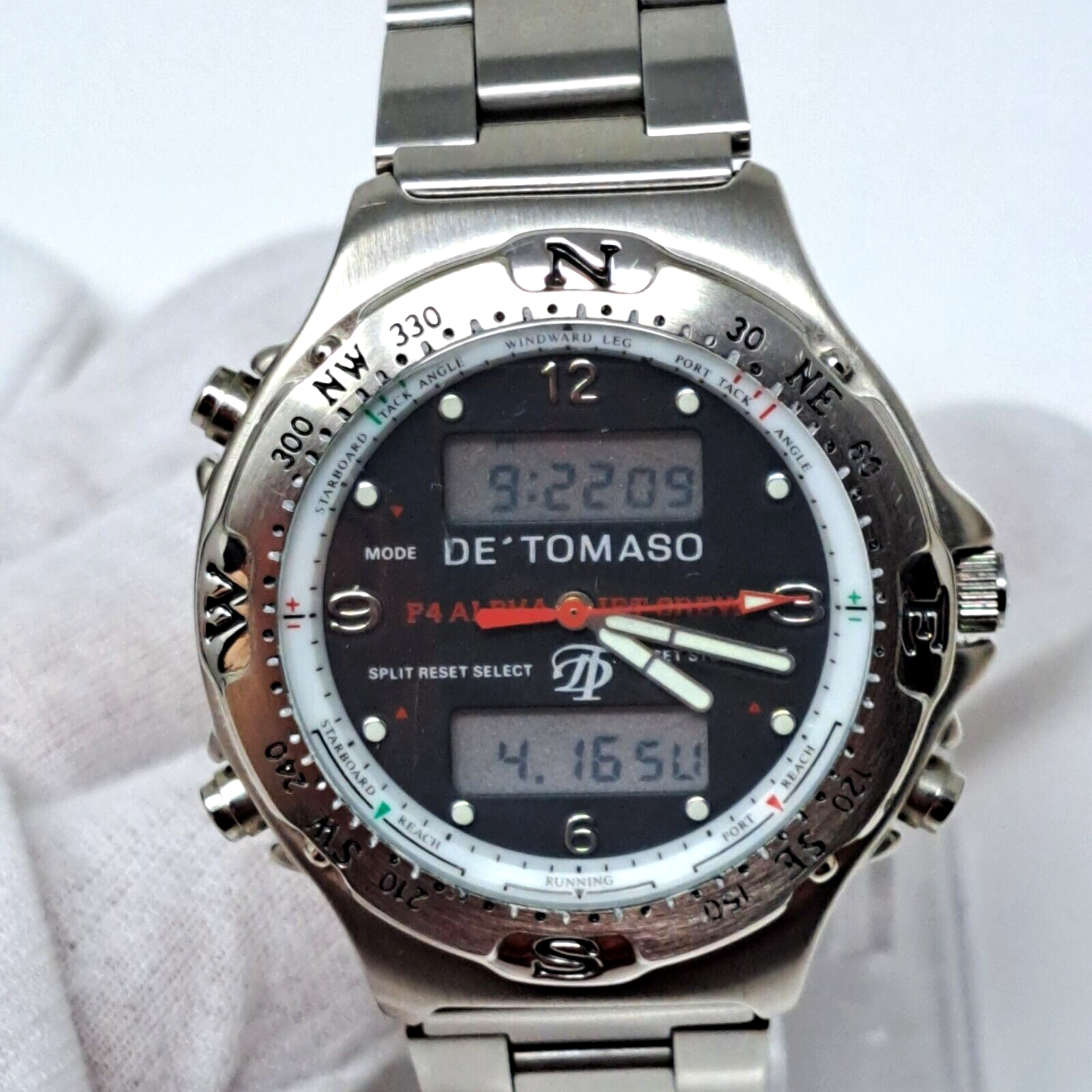 口コミ・レビュー評価が高いおすすめ人気商品の通販 DE 'TOMASO Pilot Chronograph Watch CREW JET ALPHA F4 時計