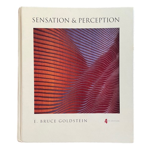 Sensation and Perception Book Hardcover E. Bruce Goldstein