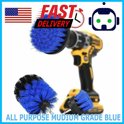 3-Pack Brush Set Power Kit Scrubber Drill Attachments For All type of Cleaning