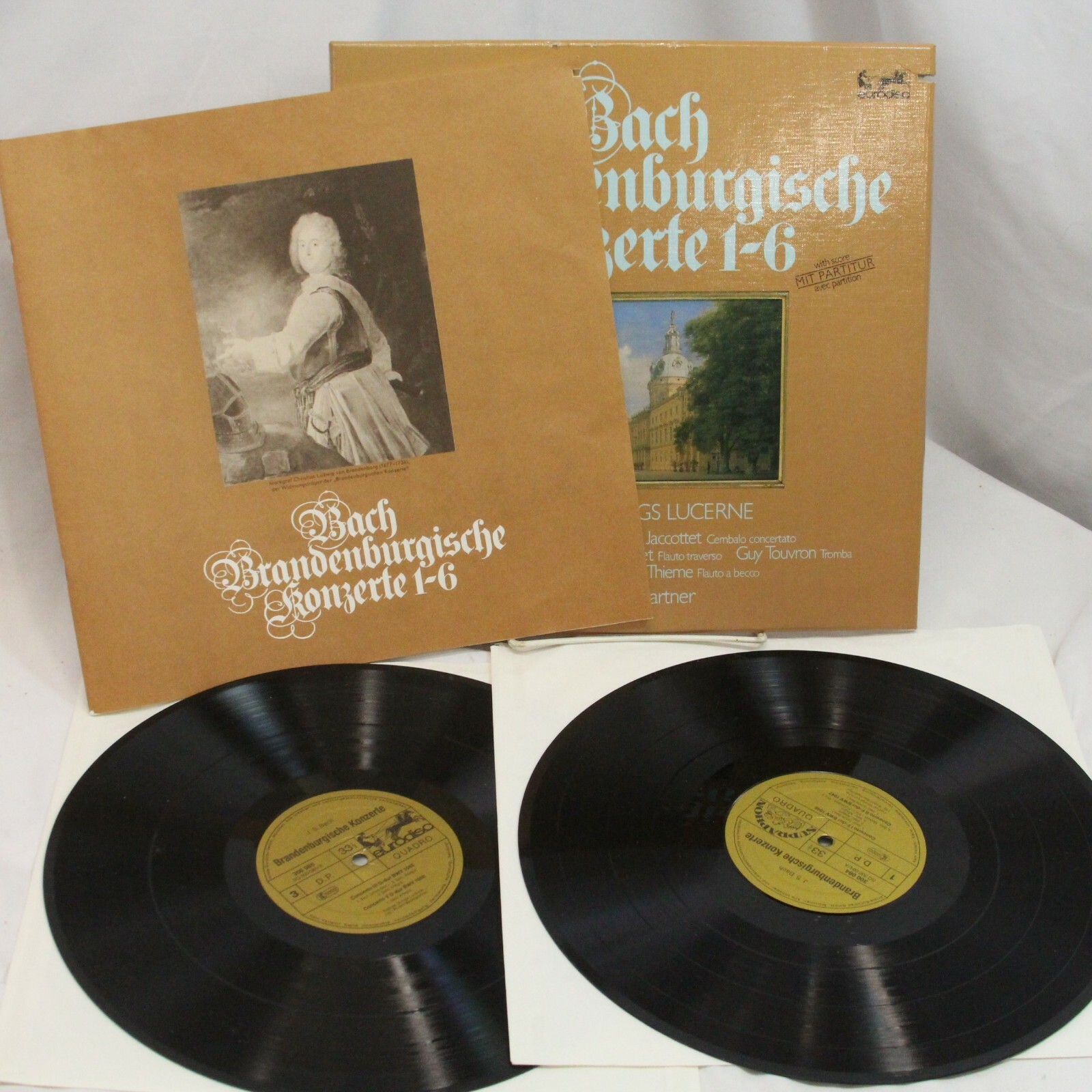 その他 Johann Sebastian Bach LP Johann Sebastian Bach Brandenburgische Konzerte 1-6 2 LP