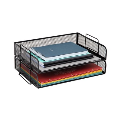 Mind Reader Stackable Paper Tray, Desktop Organizer, File Storage,