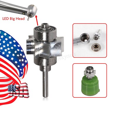 FDA Dental 4Holes Fast Speed Turbine /LED E-generator Fiber Optic Handpiece RLP