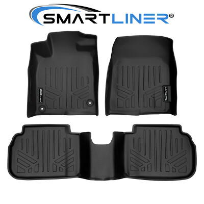 SMARTLINER 2 Row Floor Mats For 2022-2025 Honda Civic (with 2nd Row USB Ports)
