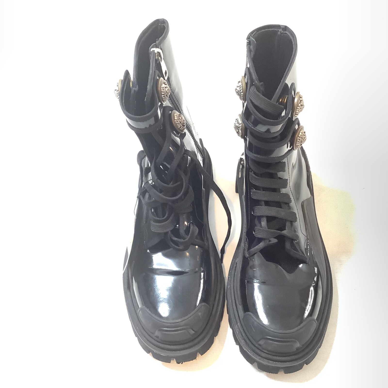靴 DOLCE&GABBANA leather combat boots Leather combat boots in black - Dolce Gabbana | Mytheresa