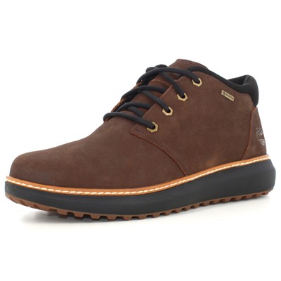 Pre-owned Timberland A24us Tb0a6a8nw07 Hudson Road Mid Lace Gtx Chukka Boots In Brown