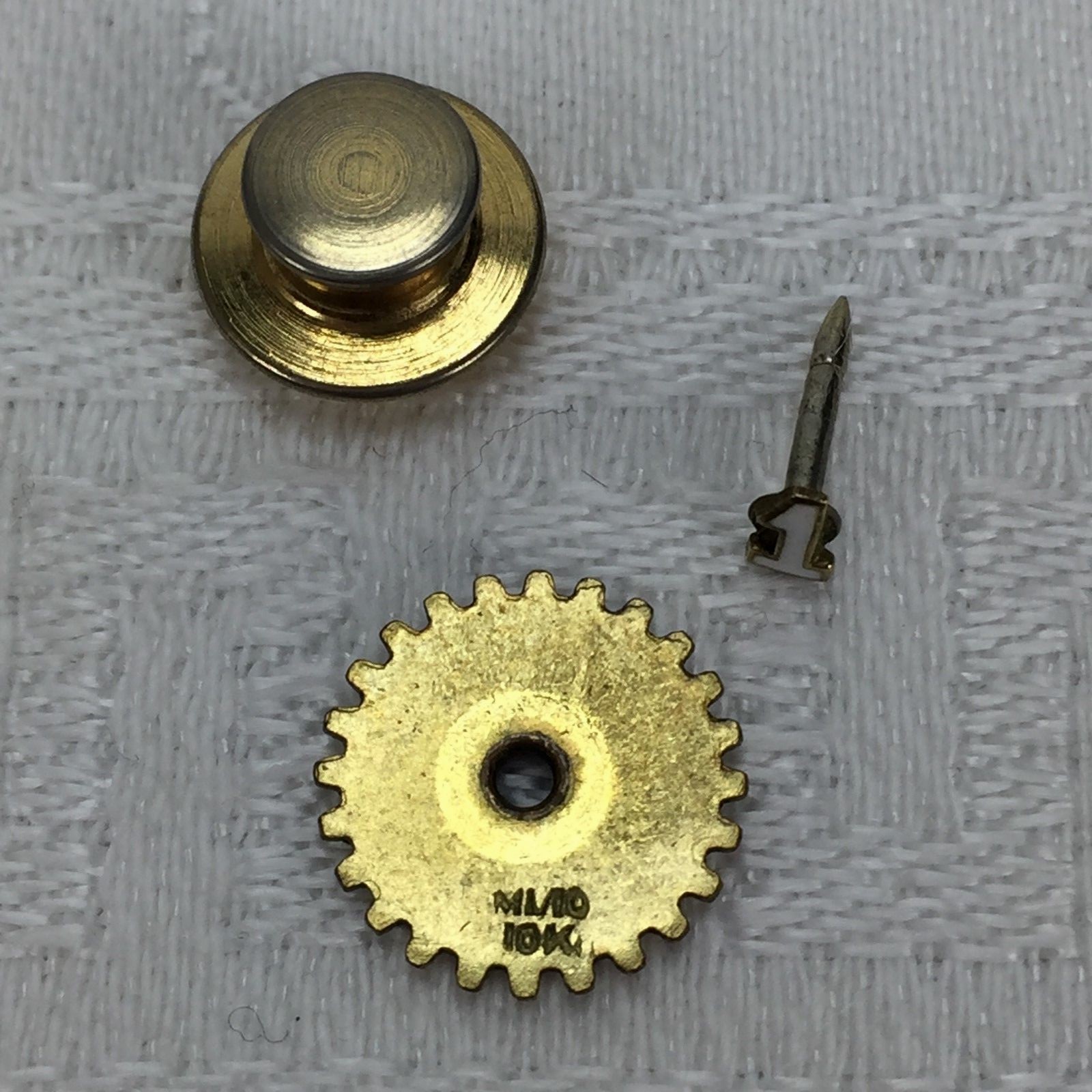 Vtg Rotary International Club Pins Wheel Tie Tack Attendance Member 2 Lapel Pins