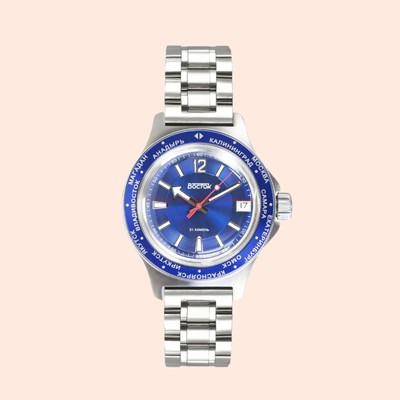 Pre-owned Vostok Amphibian Russian Diver Automatic Wristwatch - Usa Seller