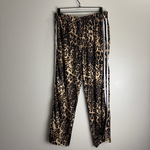 Leopard Vintage Track Style Pants Size XXL Unisex