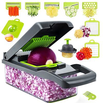 Vegetable Chopper Cutter,Mandoline Slicer Food Onion Veggie Dicer with Container