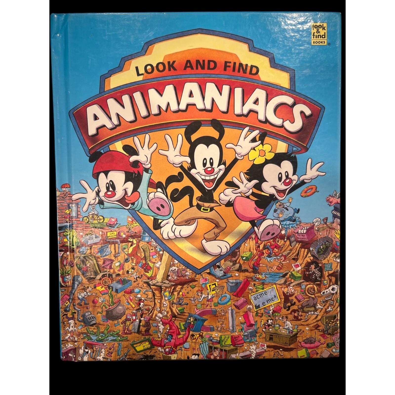 Look And Find Animaniacs Hard Cover Book 1994 Warner Bros, Vintage Books 90s