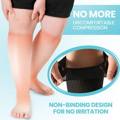 Bariatric Socks Extra Wide Diabetic Socks for Women Lymphedema Socks Extra Wi...