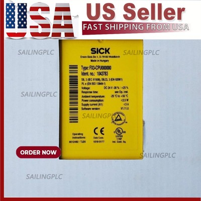 New SICK FX3-CPU000000 FX3CPU000000 1043783 Safety Photoelectric Proximity