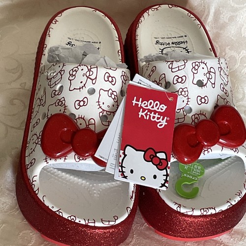 Crocs Hello Kitty Stomp Slide Women New Sz 8 | eBay