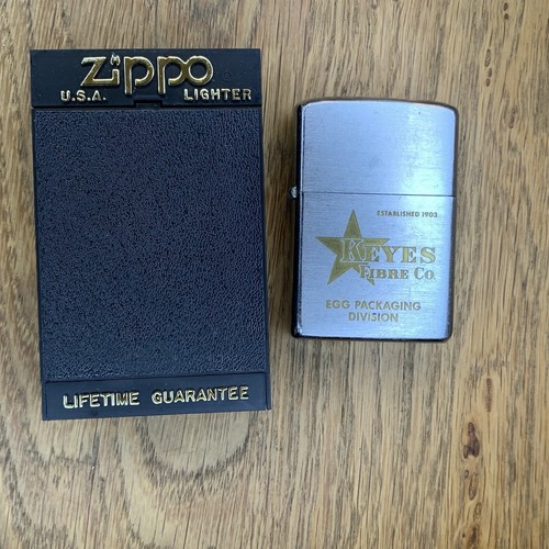 zippo．1969.企業物．AUSTIN．WHITE．LIME．CO． Vintage 1972 Zippo Lighter Farmers Farm Egg Producer Keyes