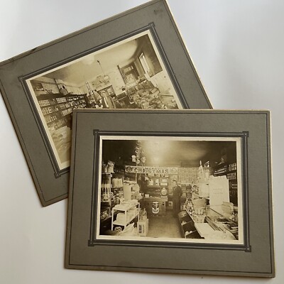 Antique Cabinet Card Photograph ID Loder General Grocery Store Cincinnati OH