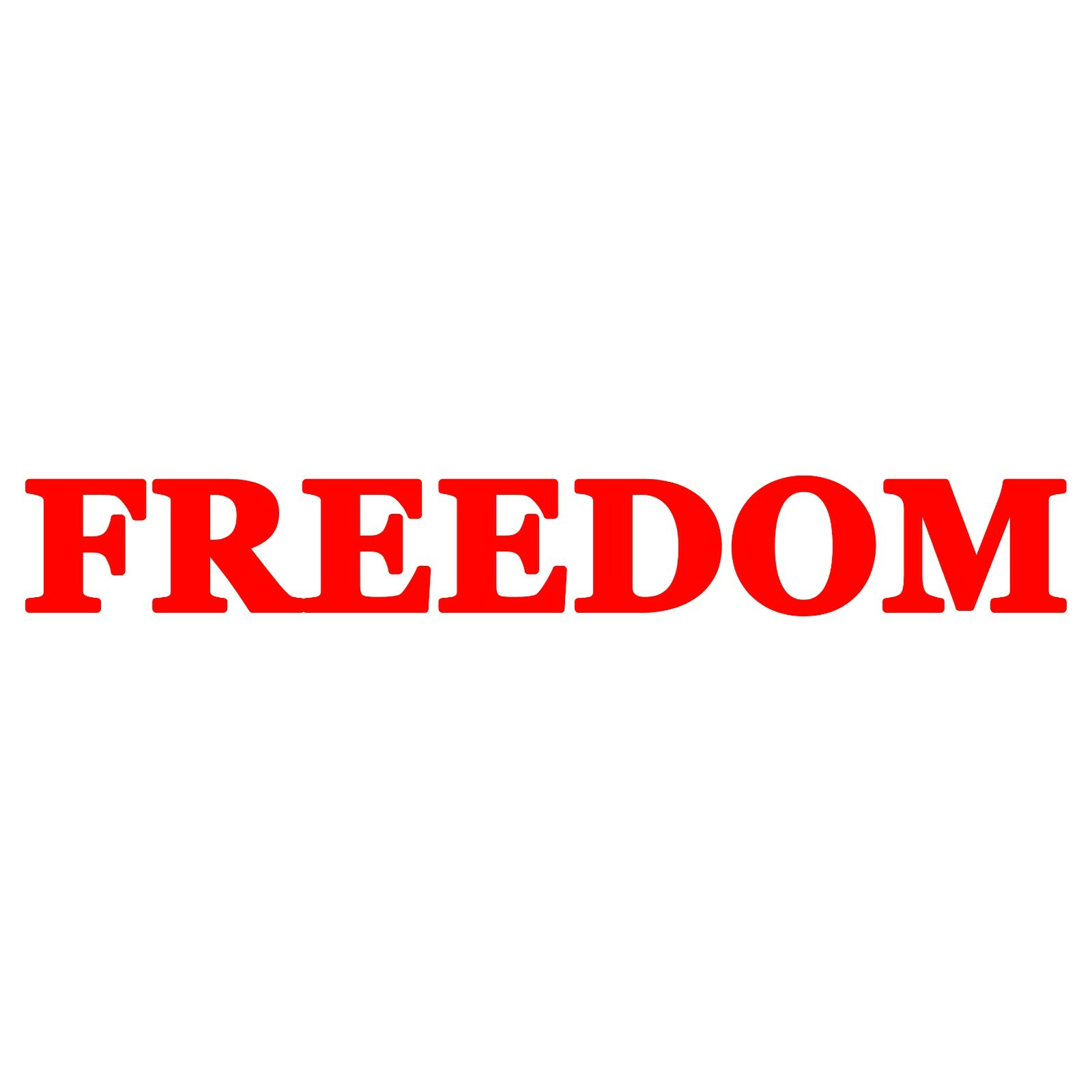 Freedom Sticker - Freedom Decal - 2 Pack - Select Color and