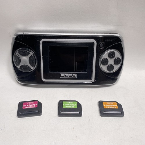 2 Handheld Brick Game Console System With 3 Cartridges